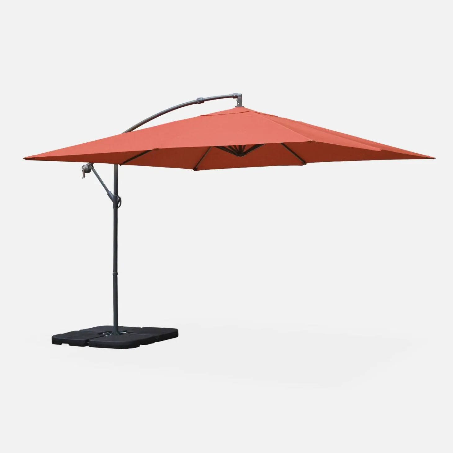 Zweefparasol vierkant 3x3m