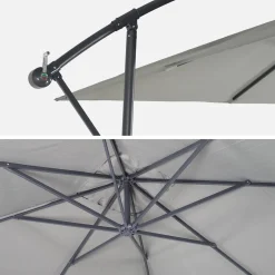 Zweefparasol vierkant 3x3m