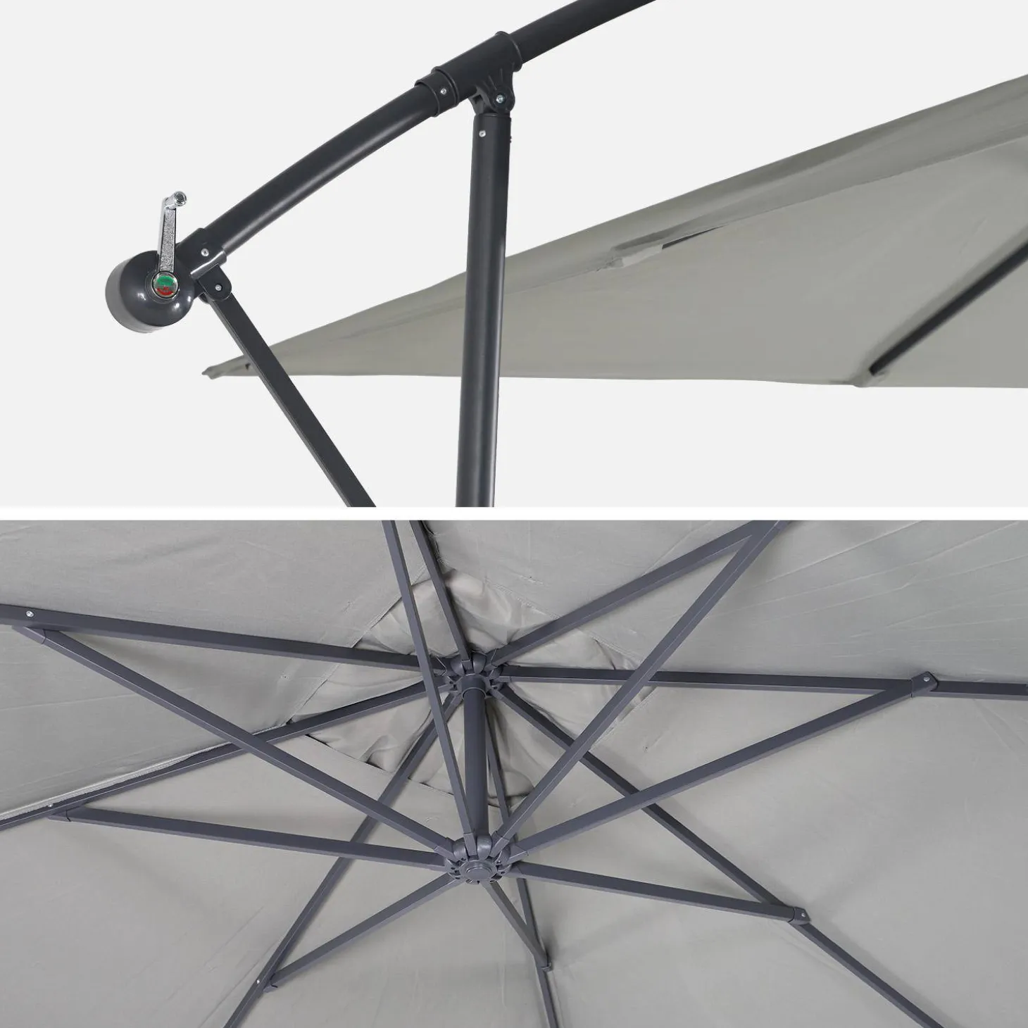 Zweefparasol vierkant 3x3m