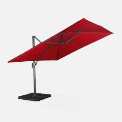 Zweefparasol, vierkant 3x3m
