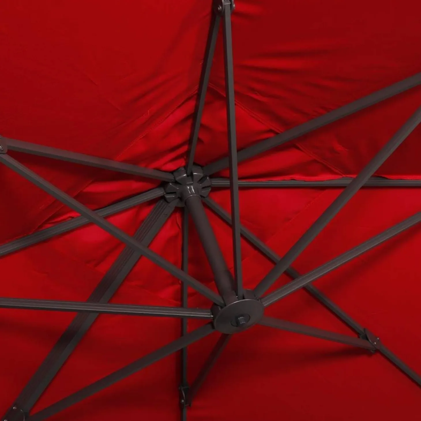 Zweefparasol, vierkant 3x3m