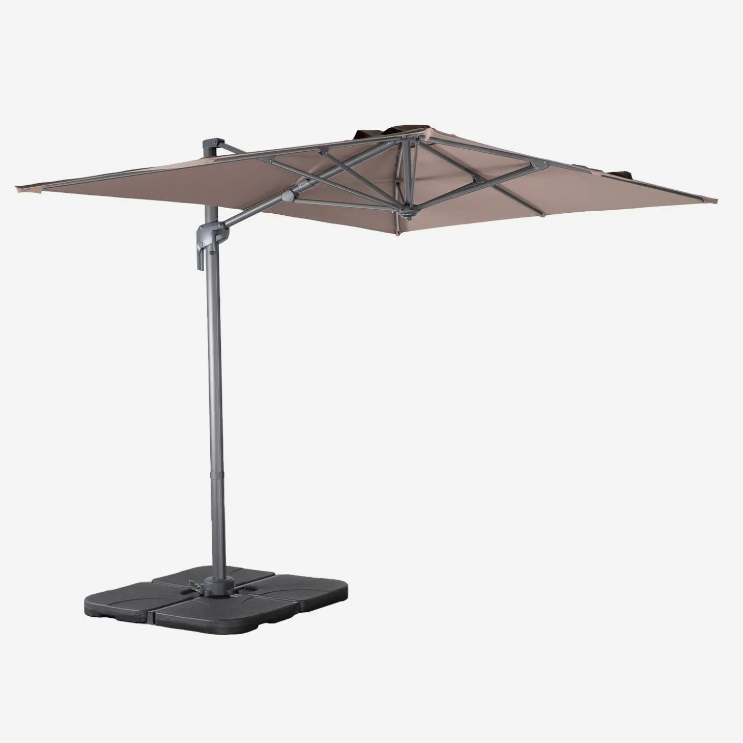 Zweefparasol 2x3m + 4 ballasttegels 50x50cm