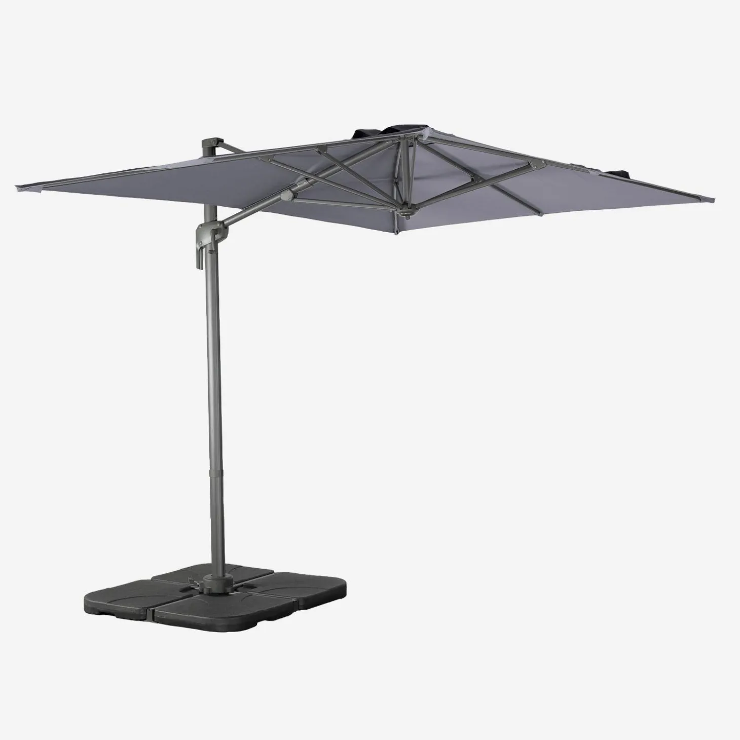 Zweefparasol 2x3m + 4 ballasttegels 50x50cm