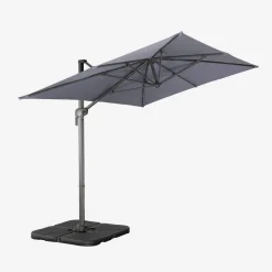 Zweefparasol 2x3m + 4 ballasttegels 50x50cm