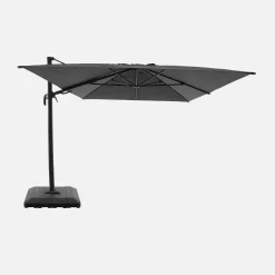Zweefparasol 4x3m + hoes en ballasttegels